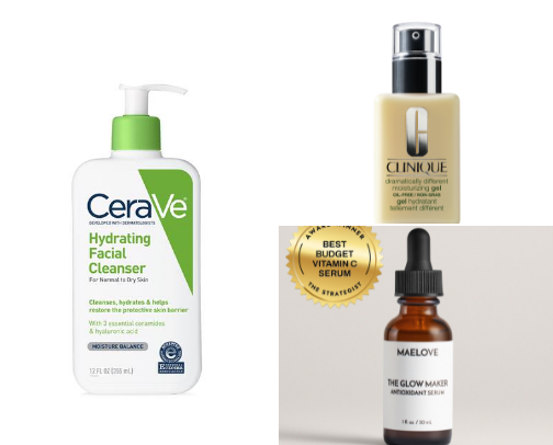 Skin care cover photo collage