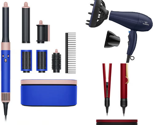 Hair tools cover photo collage