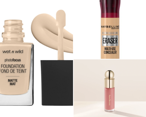 Base makeup cover photo collage