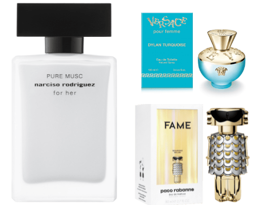 Perfumes for winters/summers cover photo collage