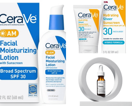 Skin care cover photo collage