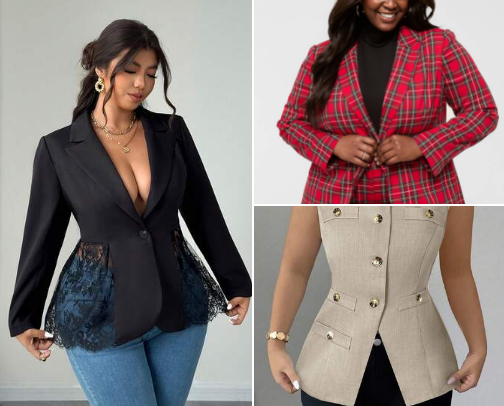 Plus size Girlies ( office edition) and where I got them from cover photo collage