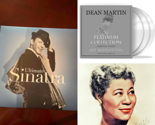Vintage records I love to listen to on the daily. cover photo collage