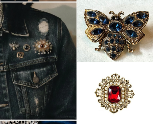Brooched with these Pins cover photo collage