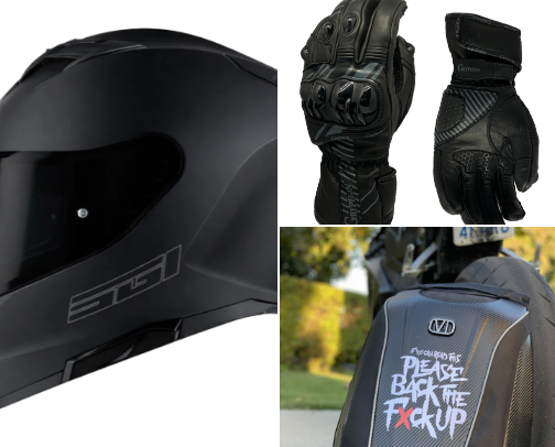 Aesthetic Moto Commuter Essentials" cover photo collage