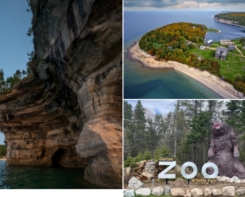 Favorite Must See Places In Upper and Lower Michigan! cover photo collage