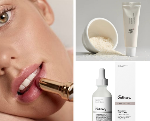Skincare for dry skin / Cosmética para piel seca cover photo collage