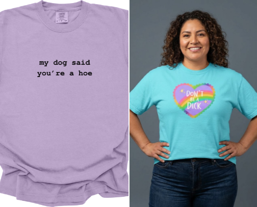 cute/unhinged graphic tees sm-4xl cover photo collage