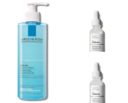 Skin care routine cover photo collage