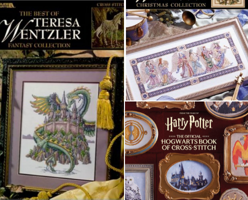 Dream cross stitch stash cover photo collage