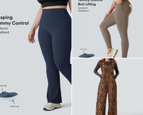 HALARA Leggings cover photo collage