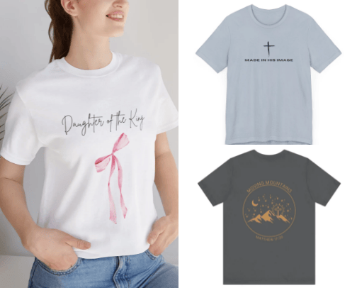 Christian t-shirts That Hit the Soul cover photo collage
