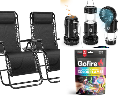 Camping must haves! cover photo collage