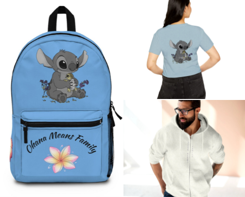 Ohana Means Family: Hand-Drawn Stitch Designs cover photo collage