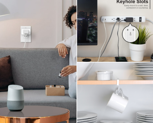 ULTIMATE Small Space Tech & Organization Hacks cover photo collage