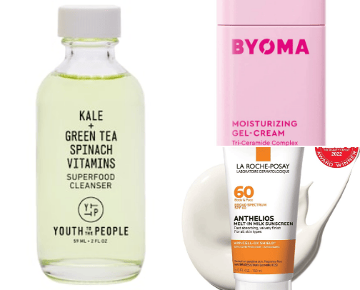 Everyday Budget Friendly Skincare Routine cover photo collage