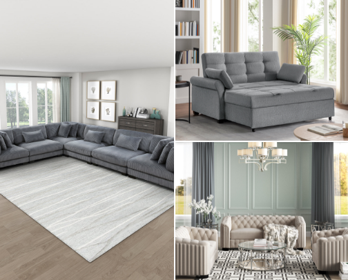 Comfort Meets Style: Furniture Finds (A) cover photo collage