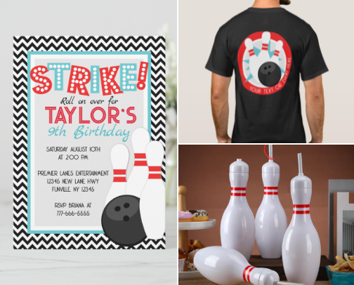 Retro Bowling Birthday Ideas cover photo collage