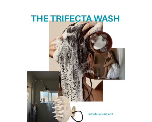 Hair-wash TRIFECTA cover photo collage