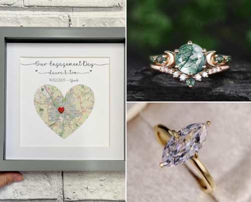 Engagement Day /Etsy cover photo collage