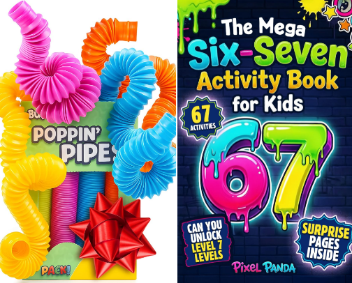 🎄✨ Not Your Average Stocking Stuffers for Kids cover photo collage