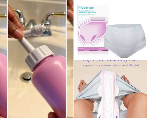 8 Postpartum Recovery Essentials That Saved Me cover photo collage