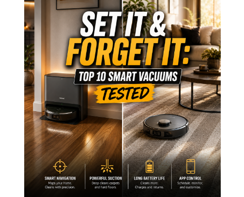 10 Best Smart Cleaning Devices Worth Buying: Top Robot Vacuums & Mops from Roborock, iRobot, Eufy, and Shark cover photo collage
