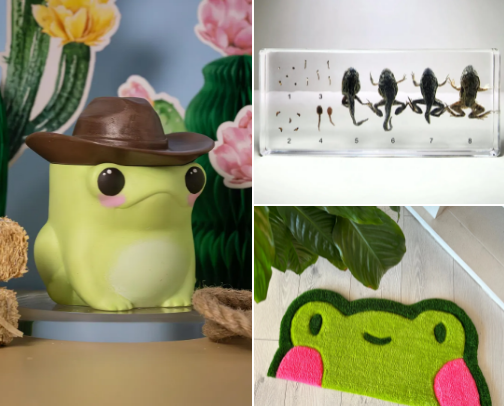 A Frog Lovers Collection 🐸💚Products for people that love frogs! cover photo collage