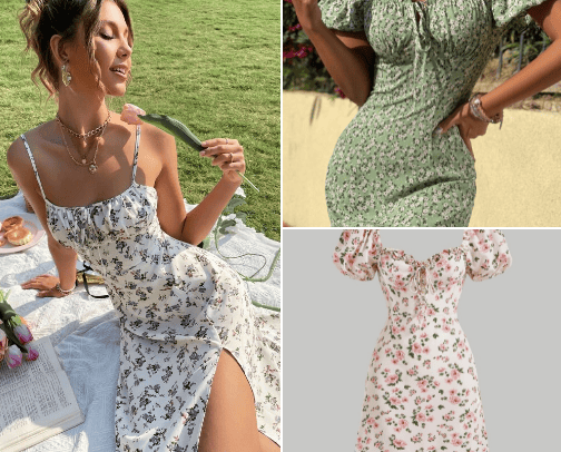 Summer dresses cover photo collage
