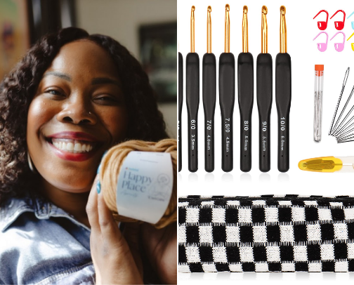 crochet for beginners🧶🪡 cover photo collage