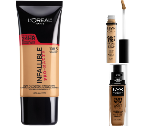 Full Face of Drug Store Products cover photo collage