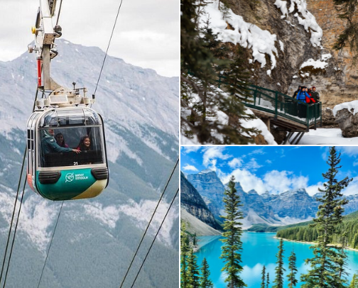 Top things to do in Banff, Lake Louise and Canmore, Canada cover photo collage