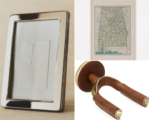 Everything I bought to re-do my boyfriend's office cover photo collage