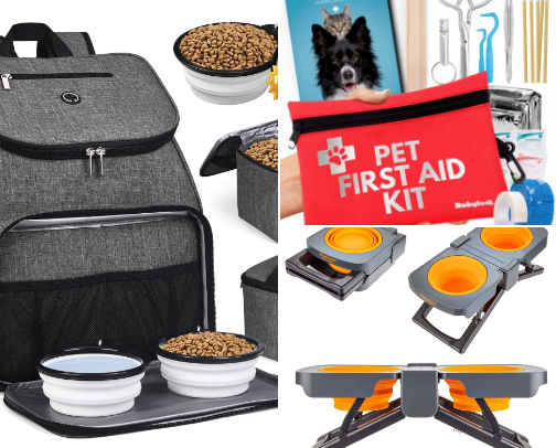 Travel essentials for your furry friends cover photo collage