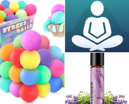 Comfort Tools for Anxious Days cover photo collage