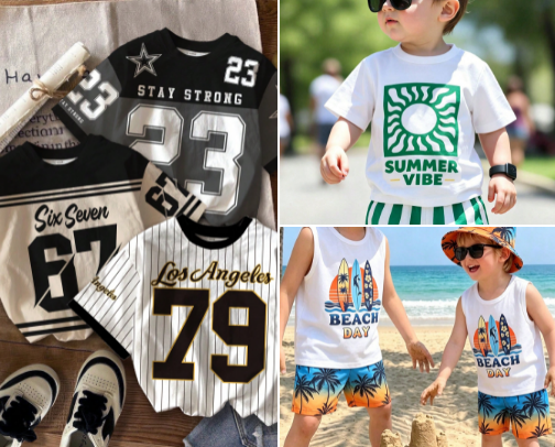 Young boys closet cover photo collage