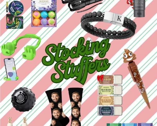 Stocking Stuffers for Him cover photo collage