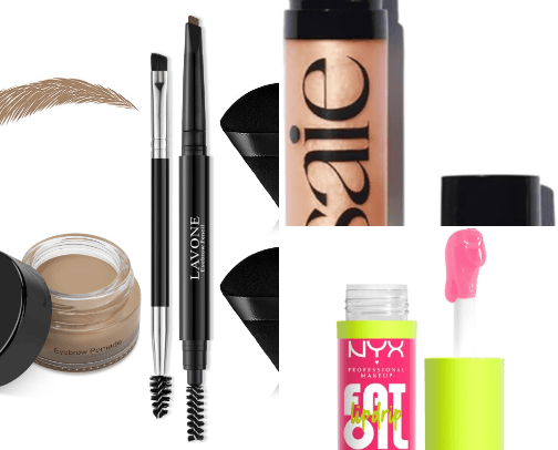 Make up products cover photo collage