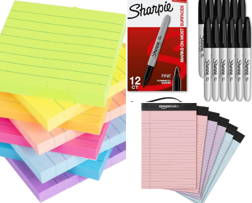 Back to school supplies, also for all of my organized babes cover photo collage