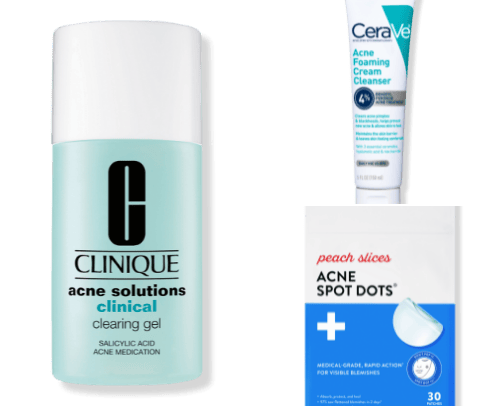 Skincare for Acne cover photo collage