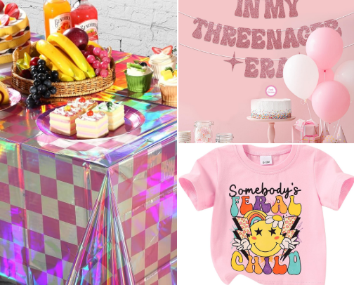 Three-nage Dirtbag Girls Birthday Party! cover photo collage
