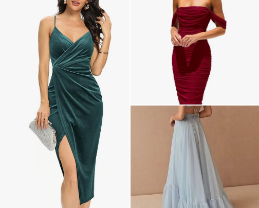 Amazon Holiday Looks: Christmas & NYE Party Dresses cover photo collage