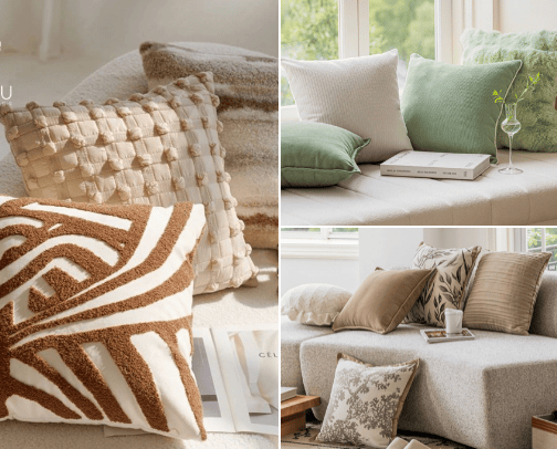 The best cushion cover ever! 🤎 cover photo collage