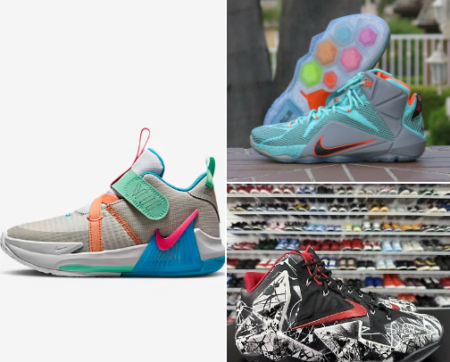 LEBRON JAMES SHOES☑️ cover photo collage