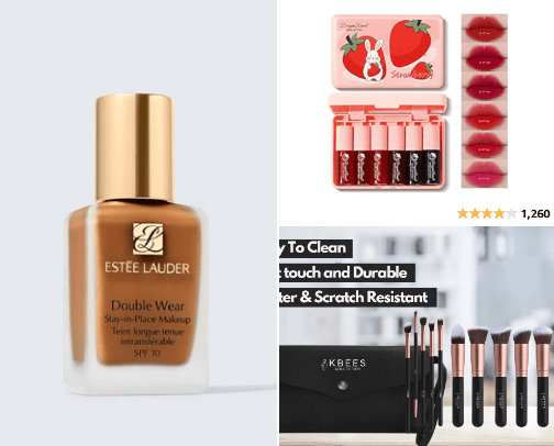 Makeup Accessories cover photo collage