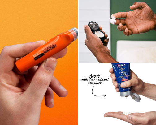Men's skincare power picks💪 cover photo collage