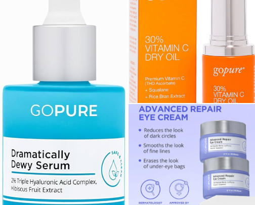 Go Pure ( One of the Cadillac's of Skincare) cover photo collage