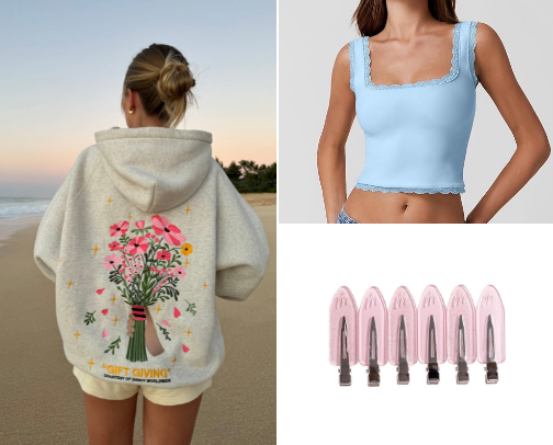 Clothing recommendations 👕+ hair accessories 🎀 cover photo collage