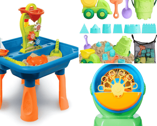 Kids outdoor toys cover photo collage