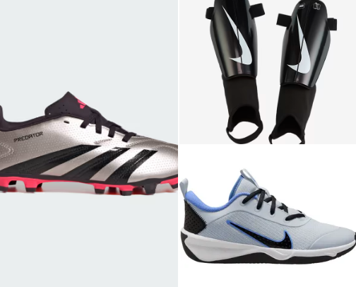 Football  shoes for boys cover photo collage